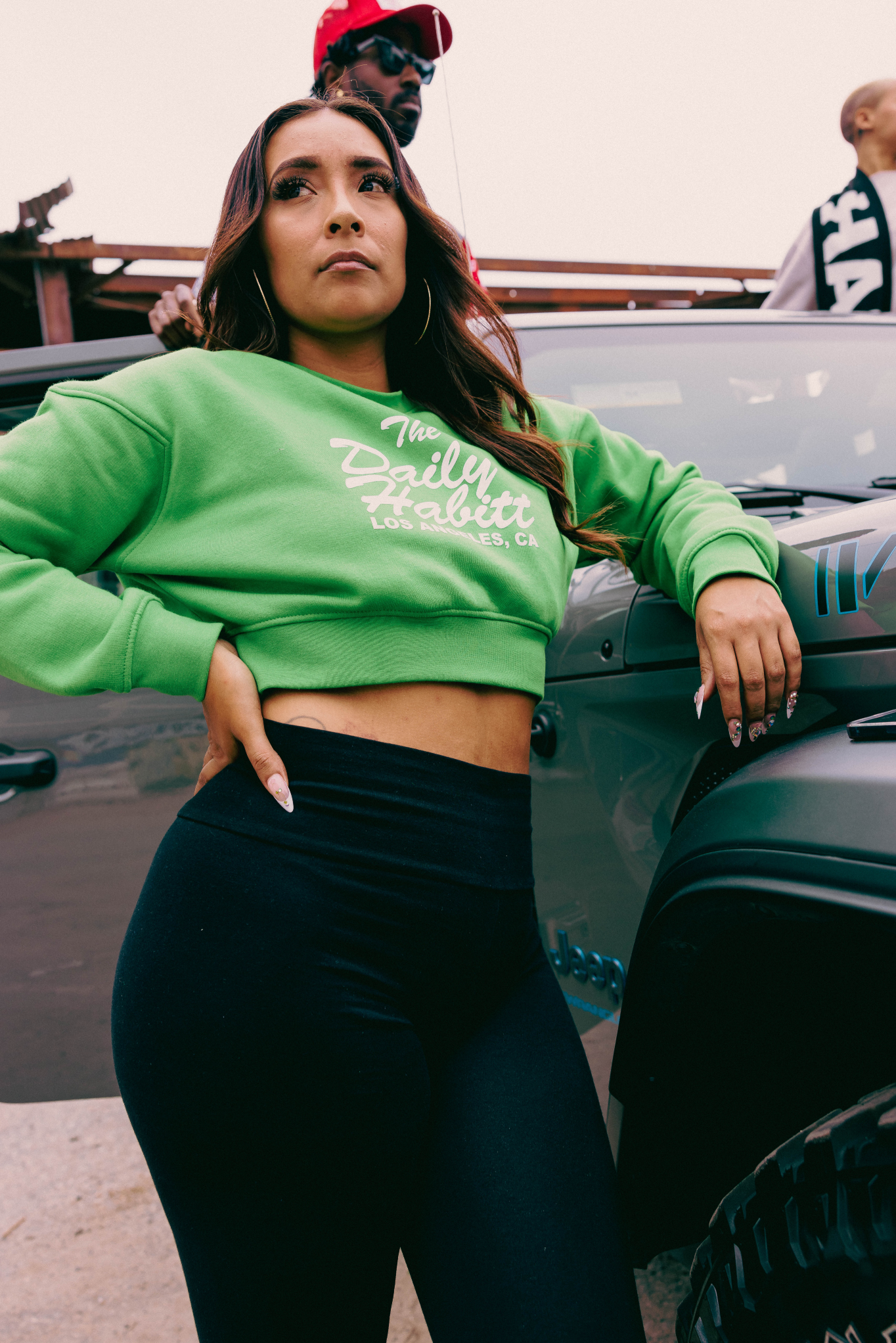 Leggings and sales cropped sweater